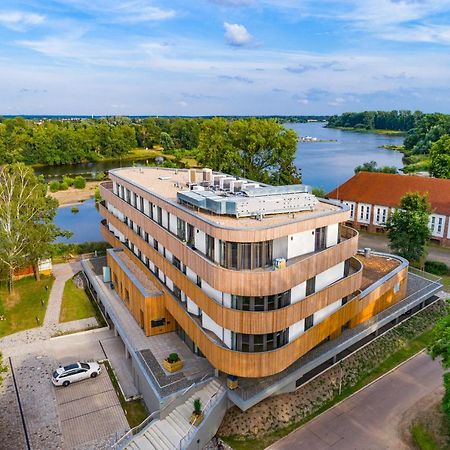 Das Elb Boardinghouse Hotel Restaurant Magdeburgo Exterior foto